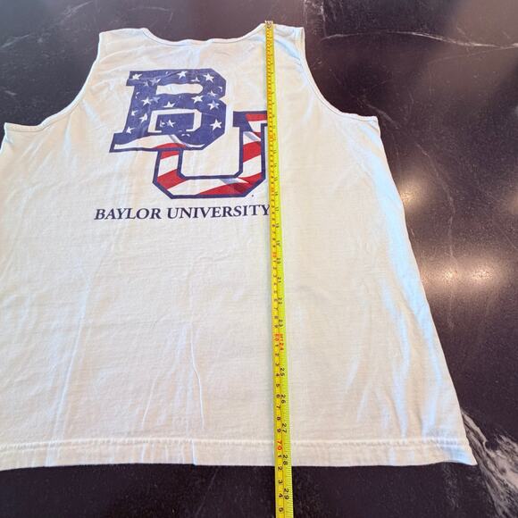 Baylor University Comfort Colors 100% Cotton Americana men's Lg Tank - Picture 7 of 9